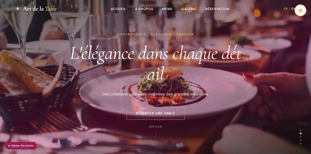 Art de la Table — Accueil restaurant