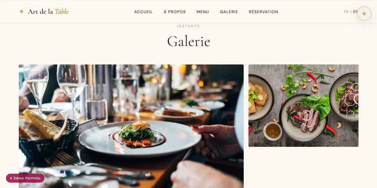 Art de la Table — Accueil restaurant